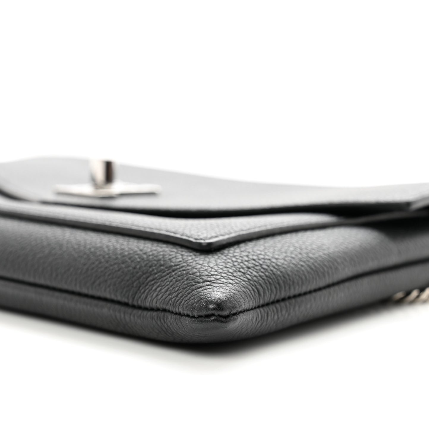 Soft Calfskin My Lockme Pochette Black