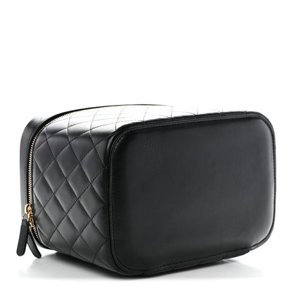 Chanel Lambskin Quilted Large Vanity Pouch Black 4 of 8