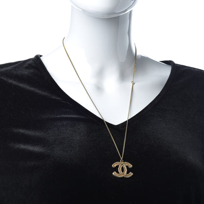 Chanel CC Necklace Matte Gold 2 of 6