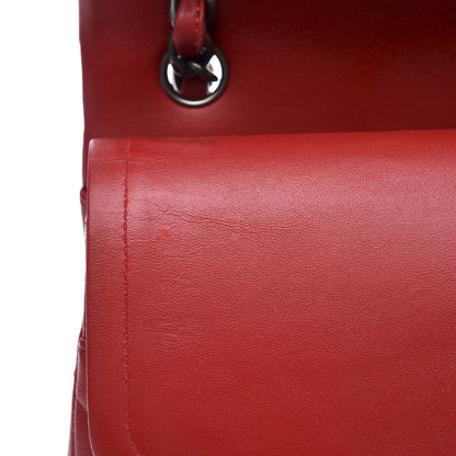 Chanel Lambskin Quilted Jumbo Double Flap Red 7 of 14