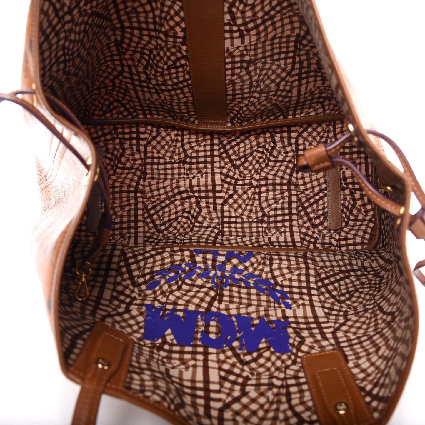 Visetos Large Liz Reversible Shopper Tote Cognac