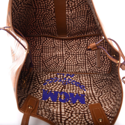 MCM Visetos Large Liz Reversible Shopper Tote Cognac 6 of 19