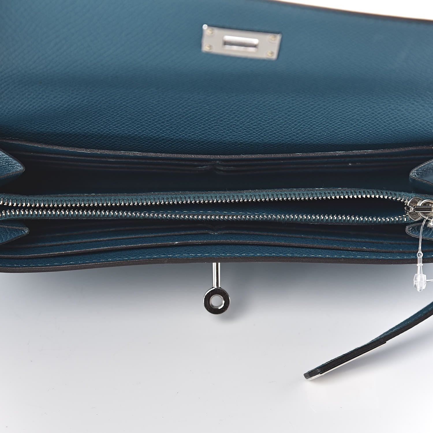 Hermes Epsom Kelly Longue Wallet Bleu Izmir 5 of 8