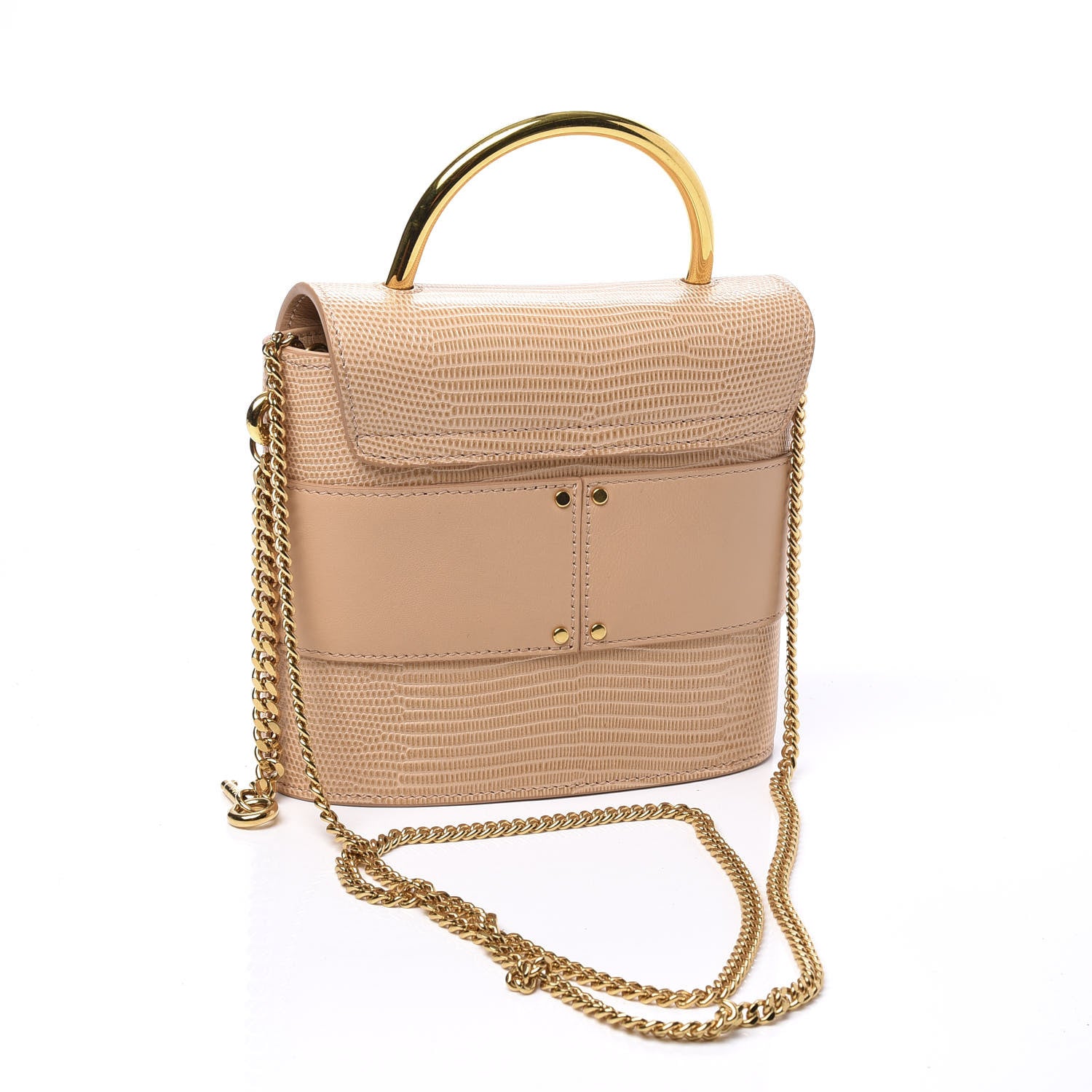 Chloe Calfskin Lizard Embossed Small Aby Lock Delicate Pink 2 of 11