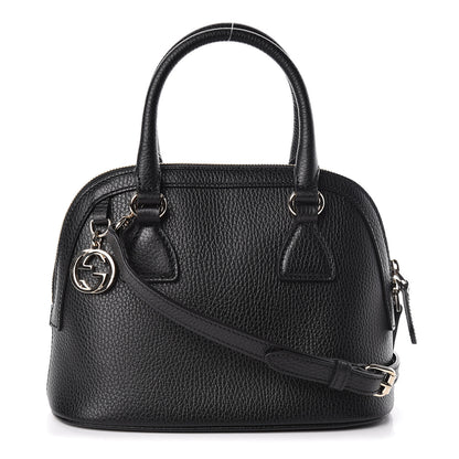 Gucci Dollar Calfskin Small GG Charm Dome Bag Black 1 of 10