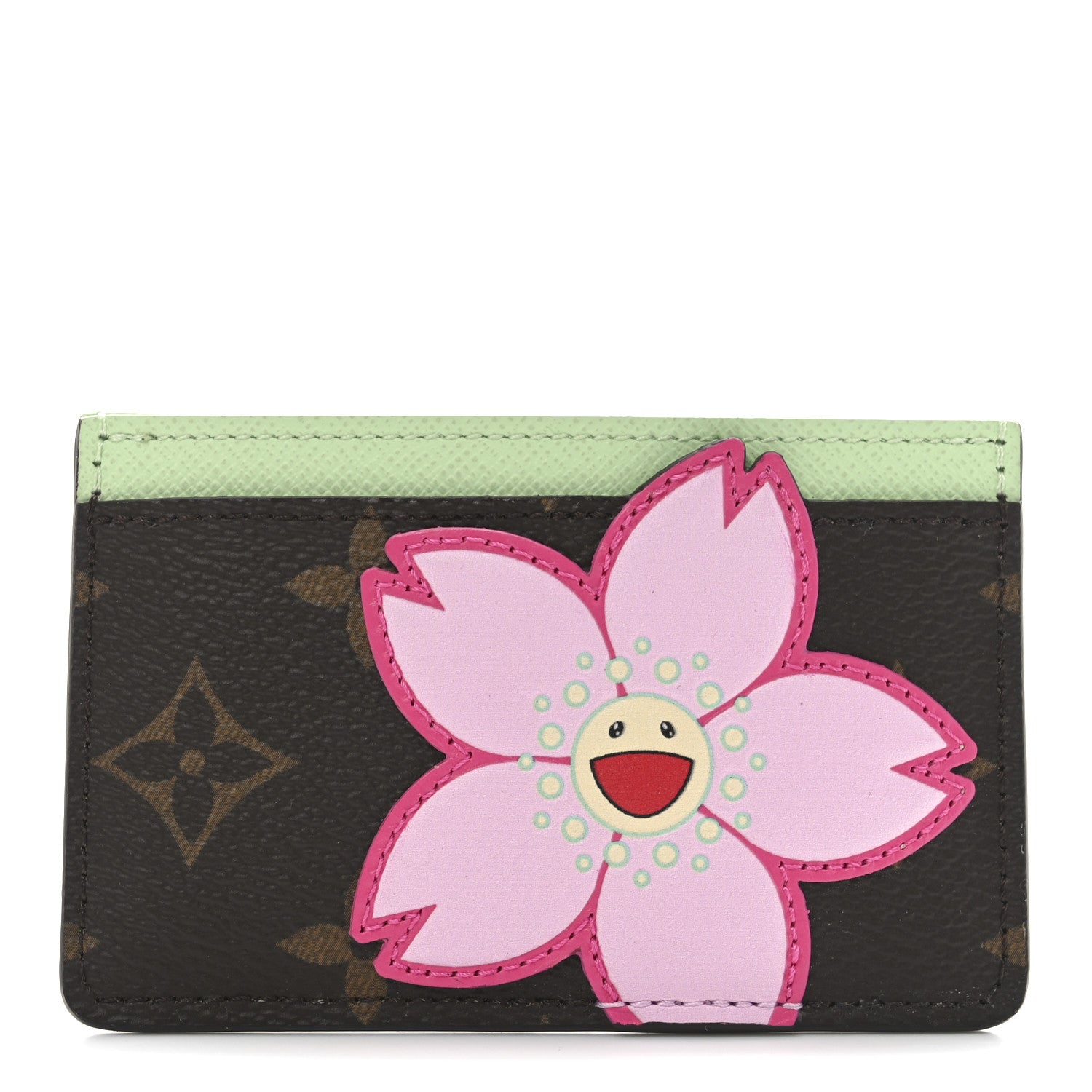 Louis Vuitton LV X TM Monogram Cherry Blossom Card Holder Sakura Brown 1 of 6