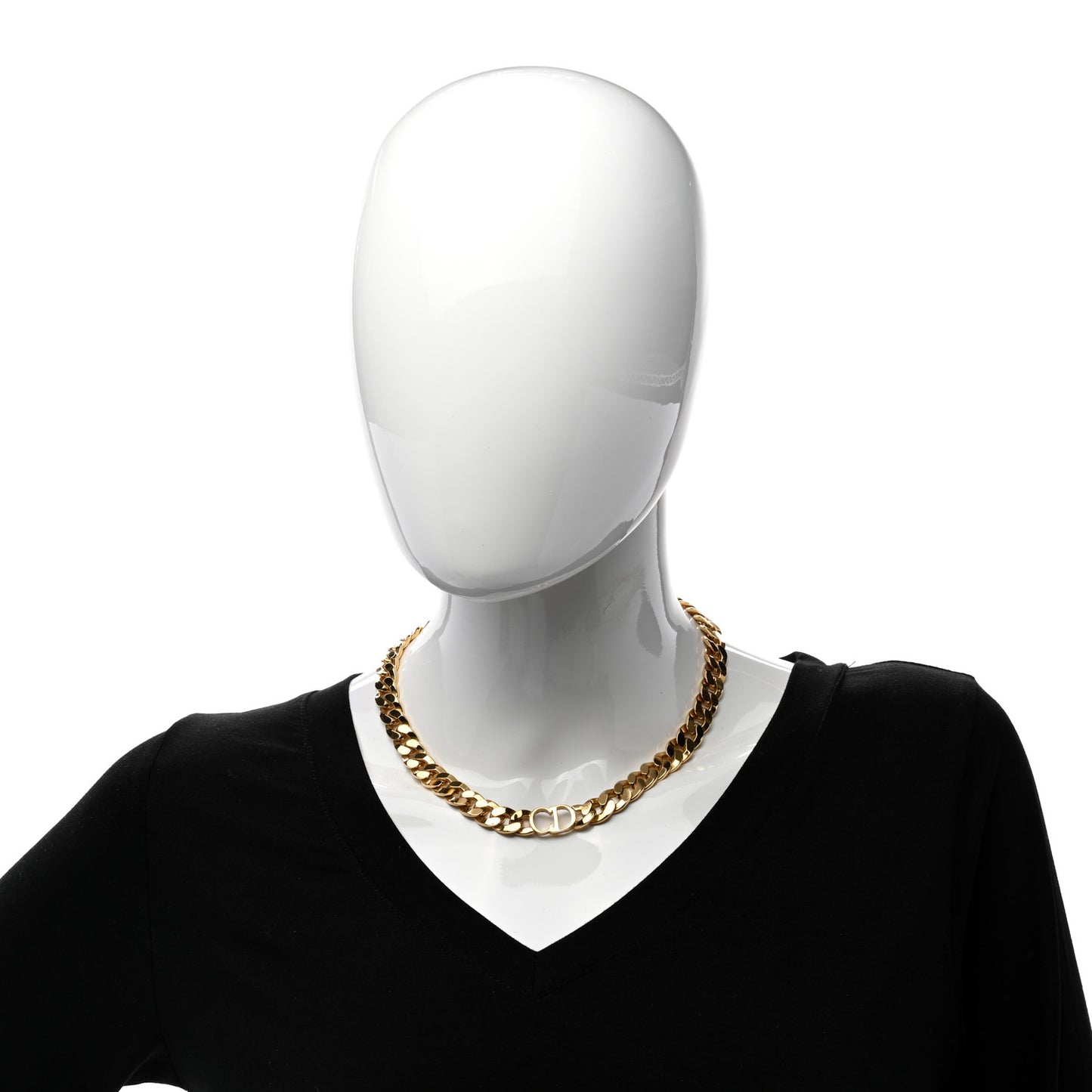 Metal Danseuse Etoile Chain Choker Necklace Gold