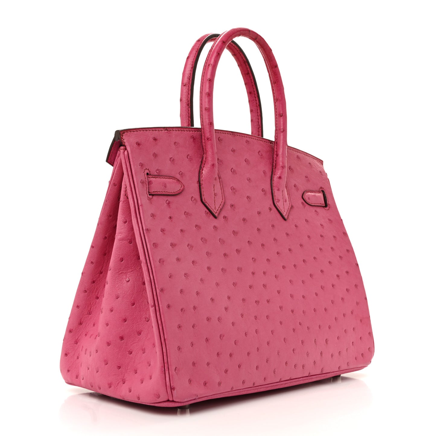 Ostrich Birkin 30 Rose Pourpre