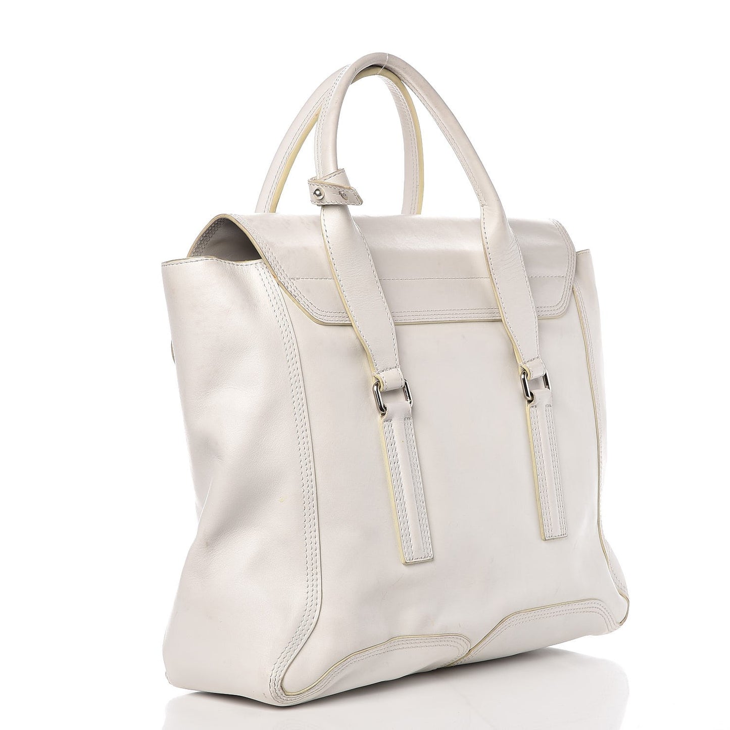 3.1 Calfskin Large Pashli Satchel White
