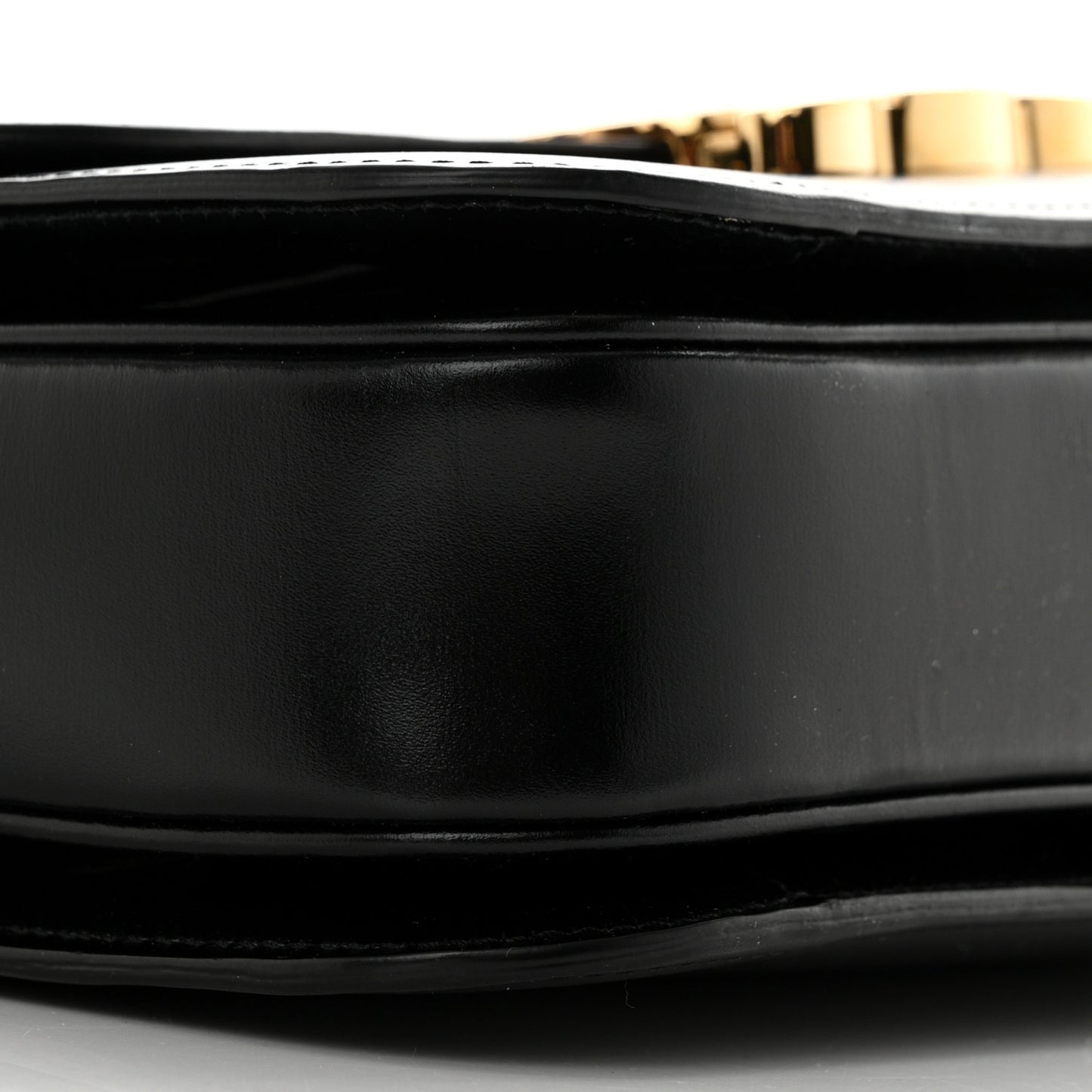 Shiny Calfskin Medium Triomphe Black