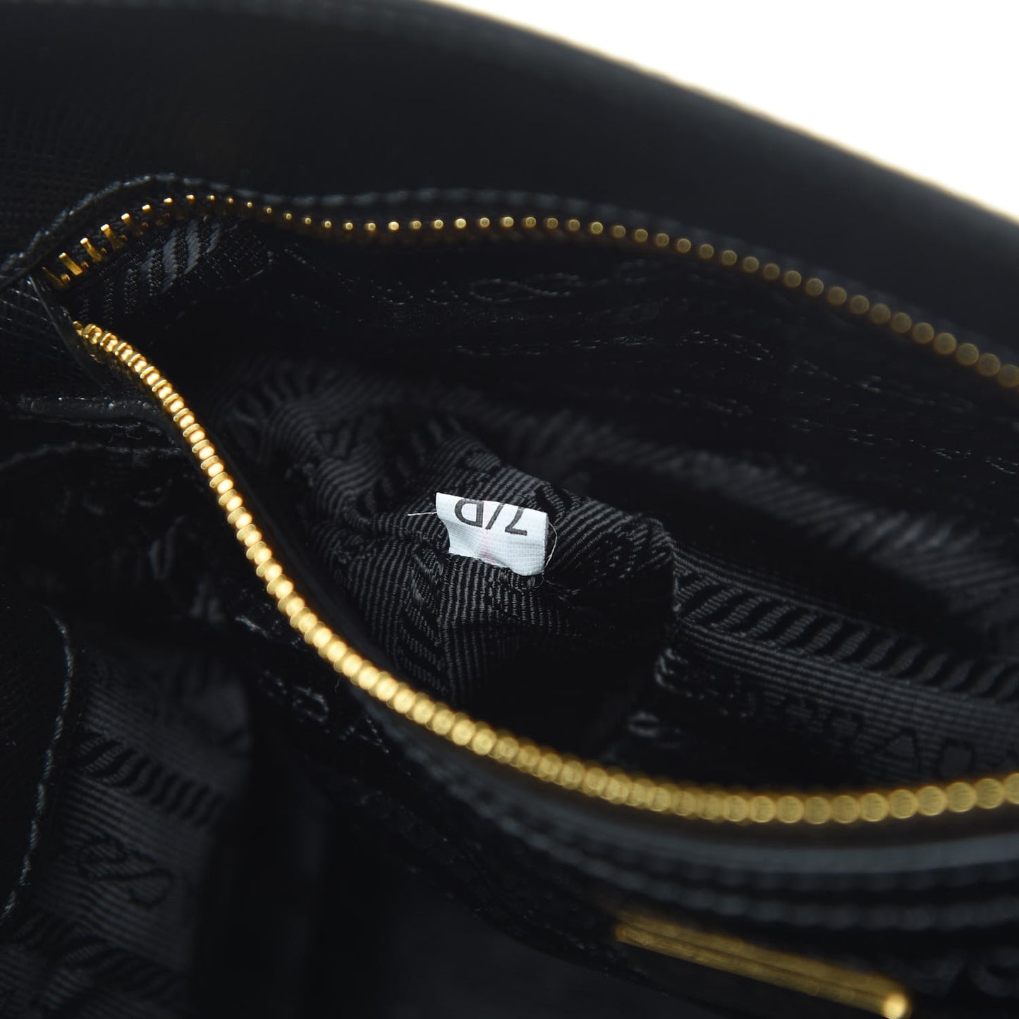Saffiano Lux Micro Galleria Shoulder Bag Black