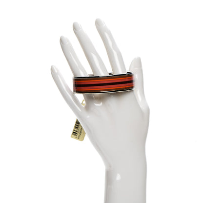 Hermes Enamel Printed Wide Nouveau Rocabar Bracelet 65 Monorouge 2 of 6