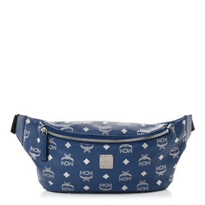 MCM Calfskin Jemison Backpack Belt Bag Estate Blue 1 of 10