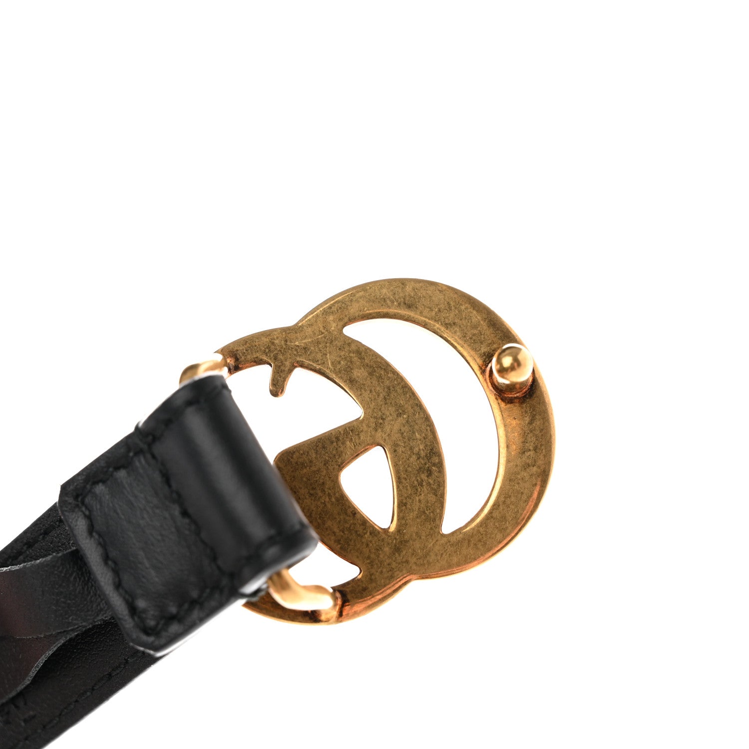 Gucci Calfskin Double G 20mm Belt 75 30 Black 7 of 7