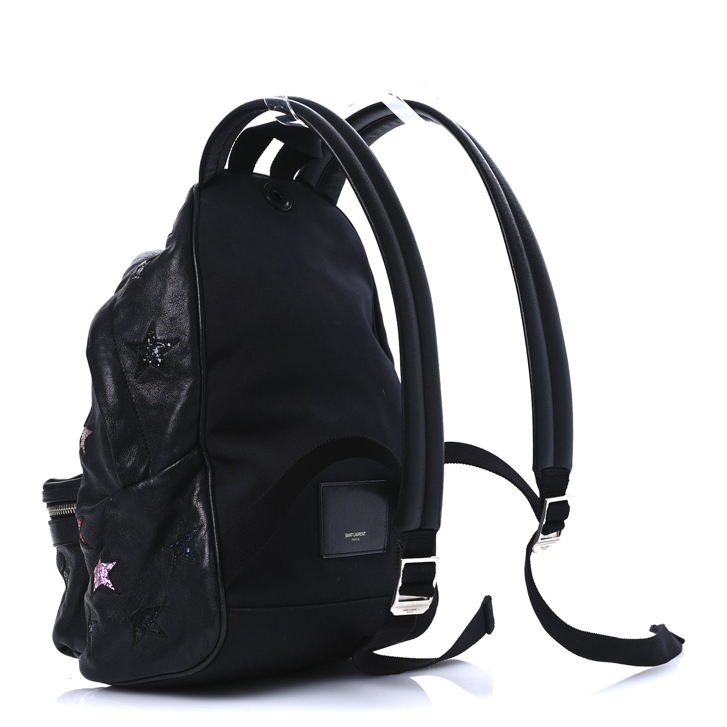 Lambskin Star Applique Mini City California Backpack Black