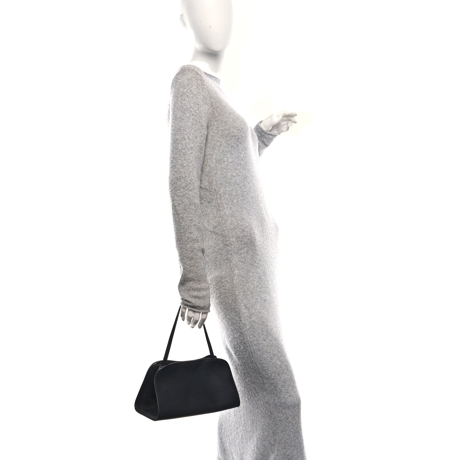 The Row Smooth Calfskin Peggy Bag Black 2 of 9