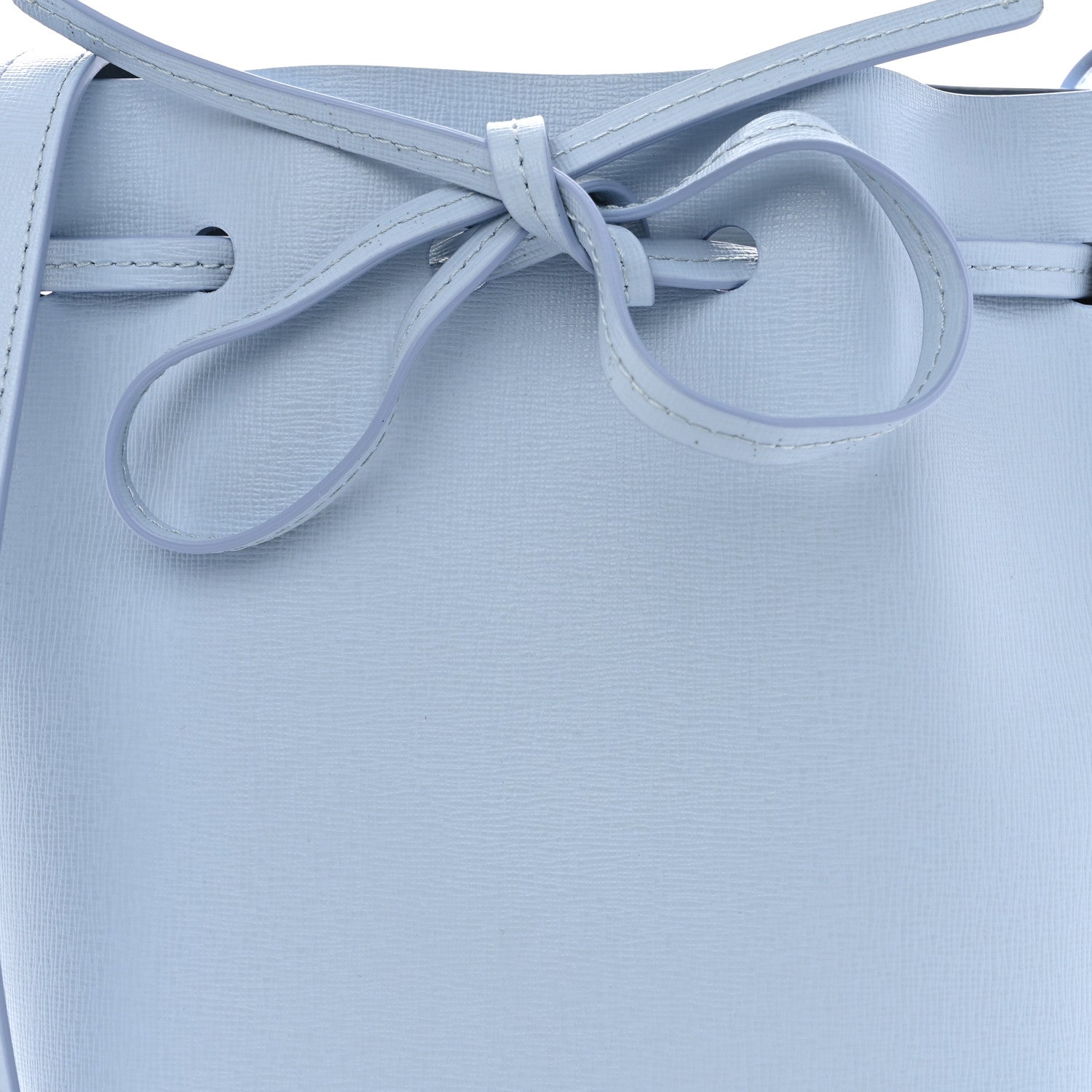 Mansur Gavriel Saffiano Mini Bucket Bag Light Blue 8 of 10