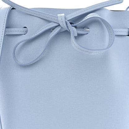 Mansur Gavriel Saffiano Mini Bucket Bag Light Blue 8 of 10