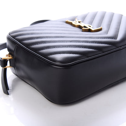Saint Laurent Calfskin Matelasse Monogram Lou Camera Bag Black 6 of 9
