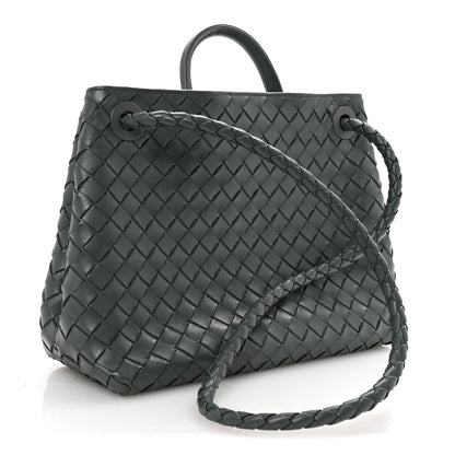 Bottega Veneta Nappa Intrecciato Medium Andiamo Shoulder Bag Slate 3 of 9