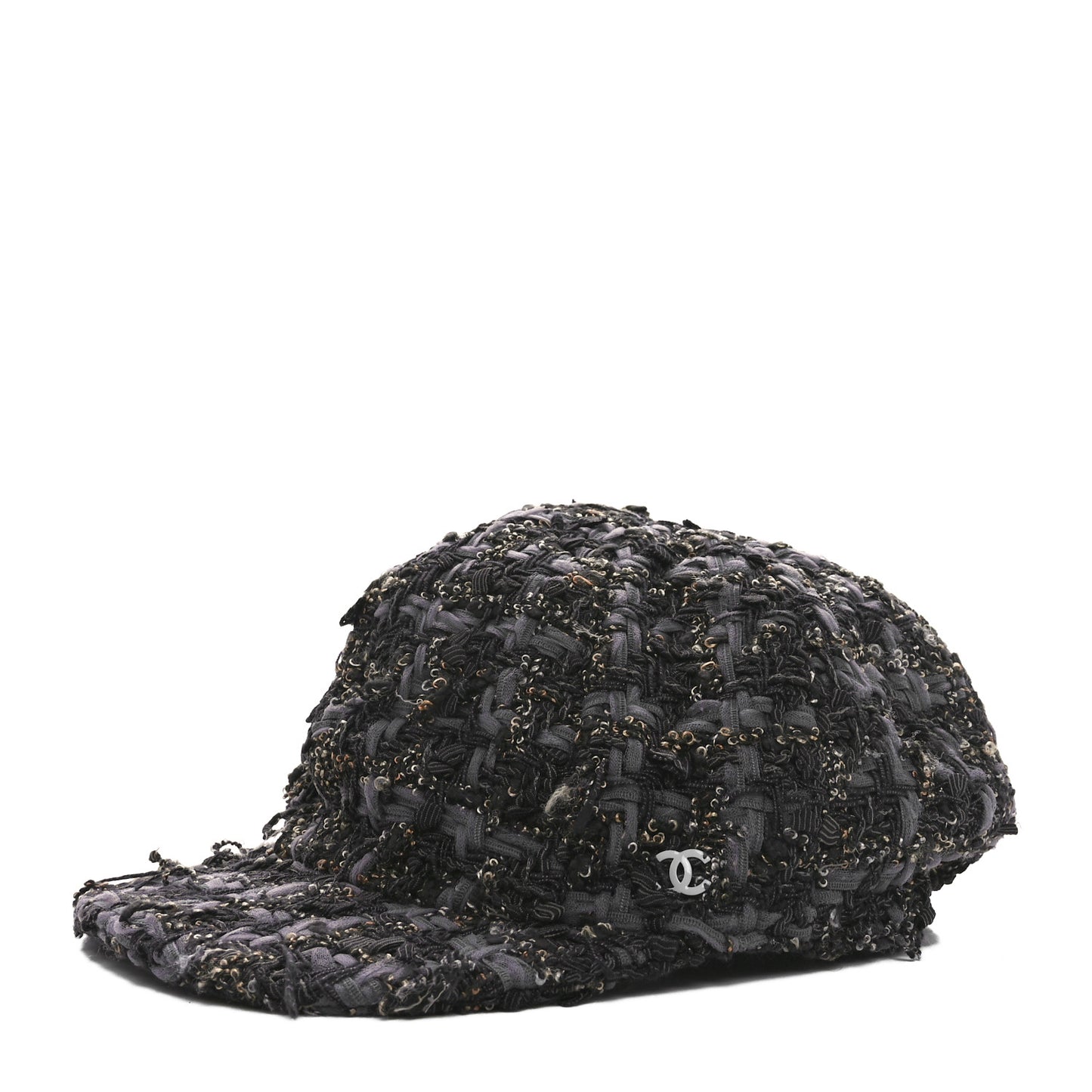Cotton Tweed CC Beret M Black Multicolor