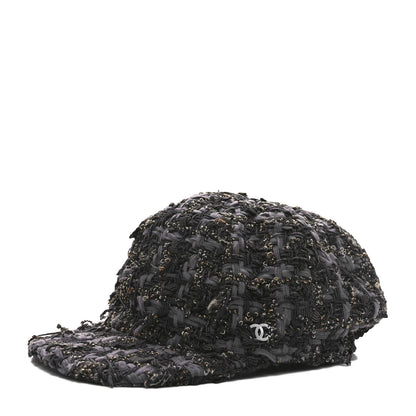 Chanel Cotton Tweed CC Beret M Black Multicolor 1 of 10
