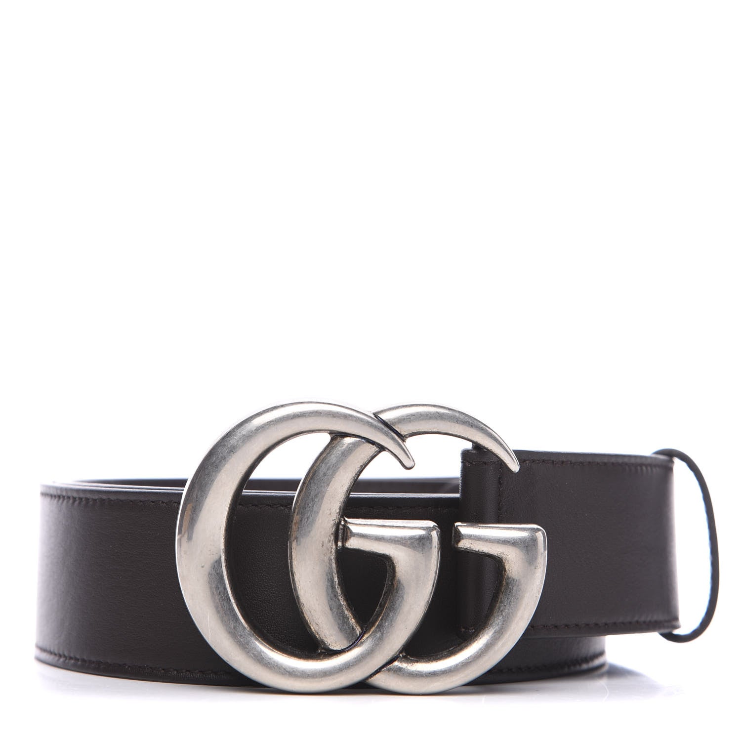 Gucci Moon Calfskin Nickel Double G 40mm Belt 90 36 Dark Cocoa 1 of 5