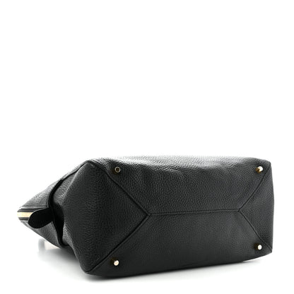 Burberry London Grainy Calfskin Greenwood Bowling Bag Black 4 of 11