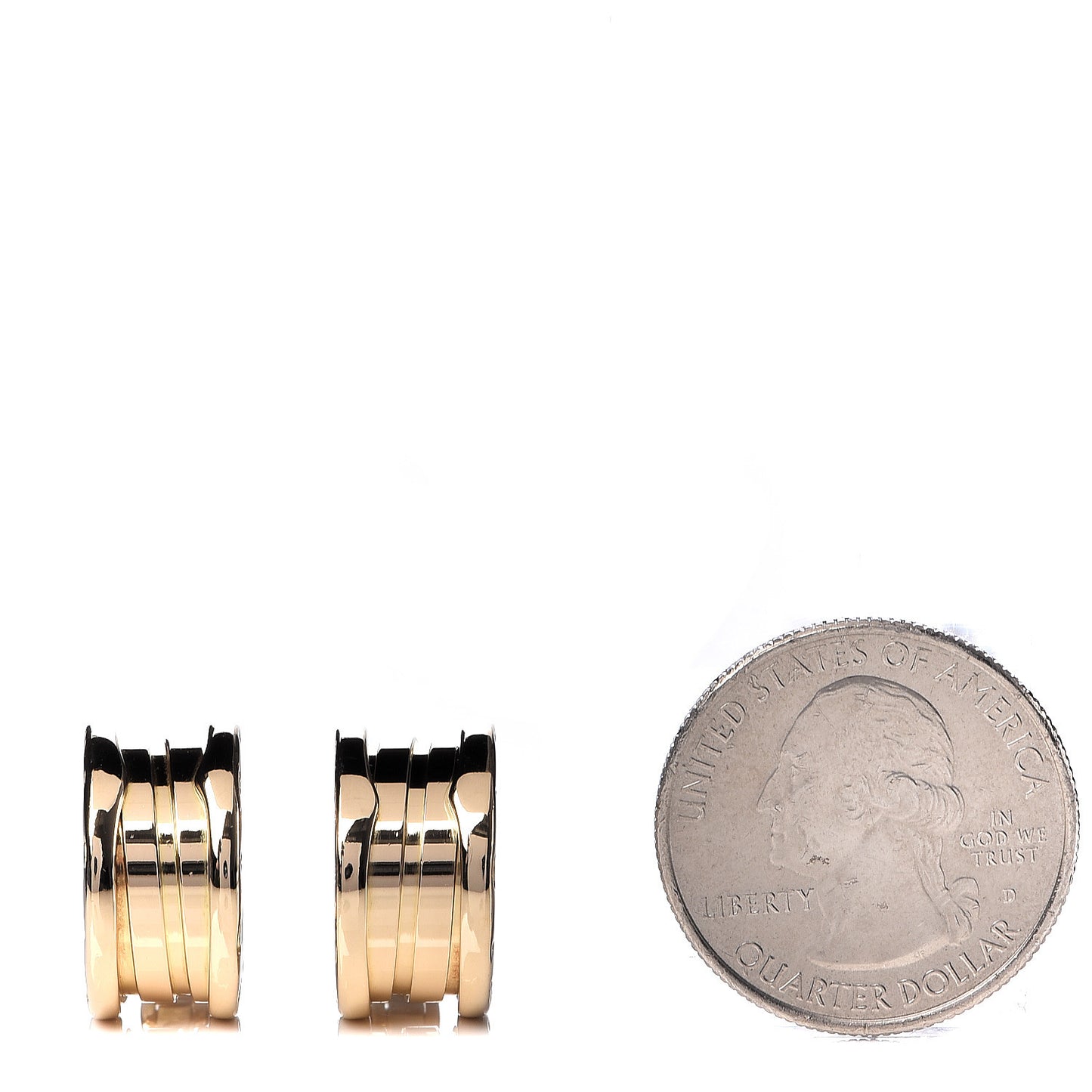 18K Yellow Gold B.Zero1 Hoop Earrings