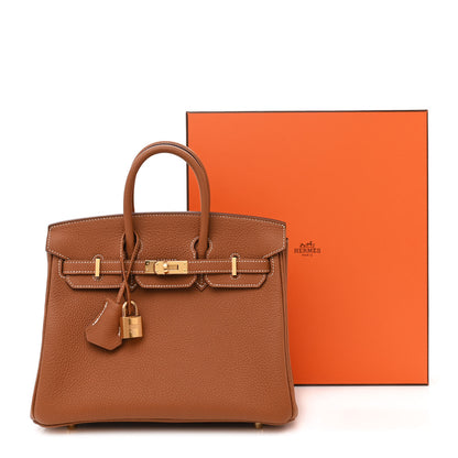 Hermes Togo Birkin 25 Gold 10 of 10