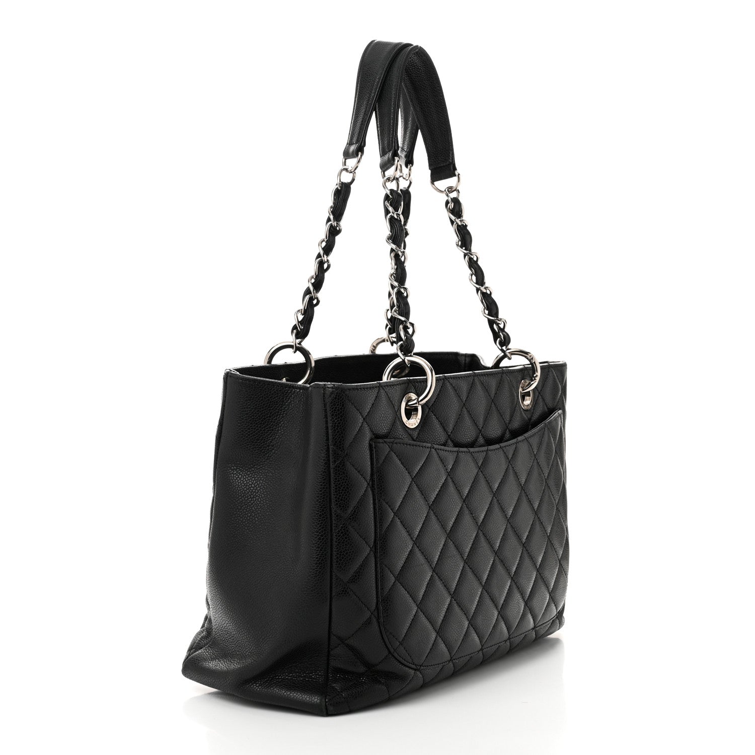 Chanel Caviar Quilted Grand Shopping Tote GST Black 3 of 14