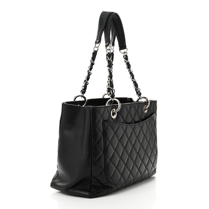 Chanel Caviar Quilted Grand Shopping Tote GST Black 3 of 14