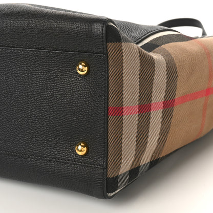 Burberry Grainy Calfskin House Check Small Canterbury Black 8 of 8