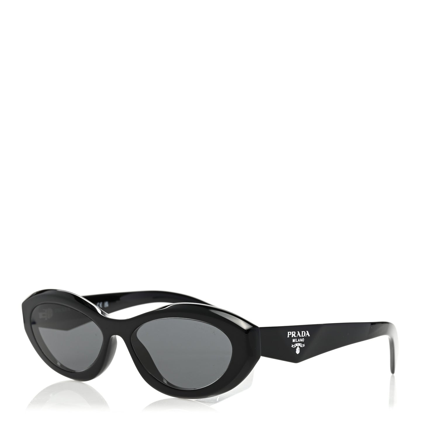 Acetate Oval Sunglasses SPR 26Z Black