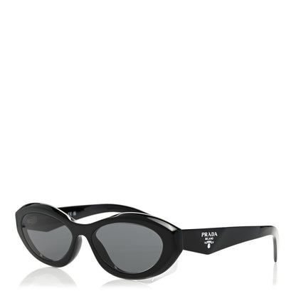 Prada Acetate Oval Sunglasses SPR 26Z Black 1 of 8