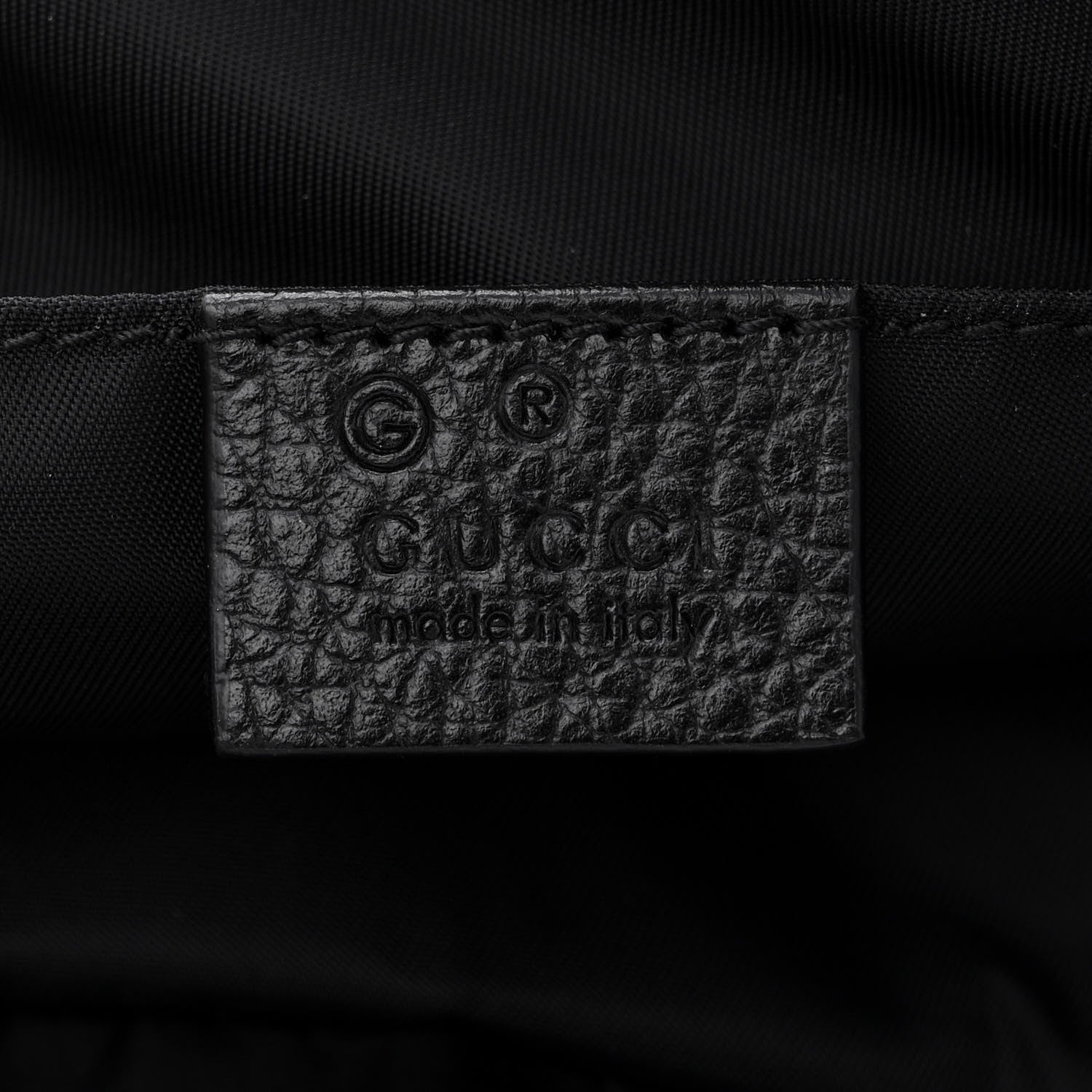 Gucci Nylon Monogram Medium Light Single Buckle Backpack Black 6 of 10