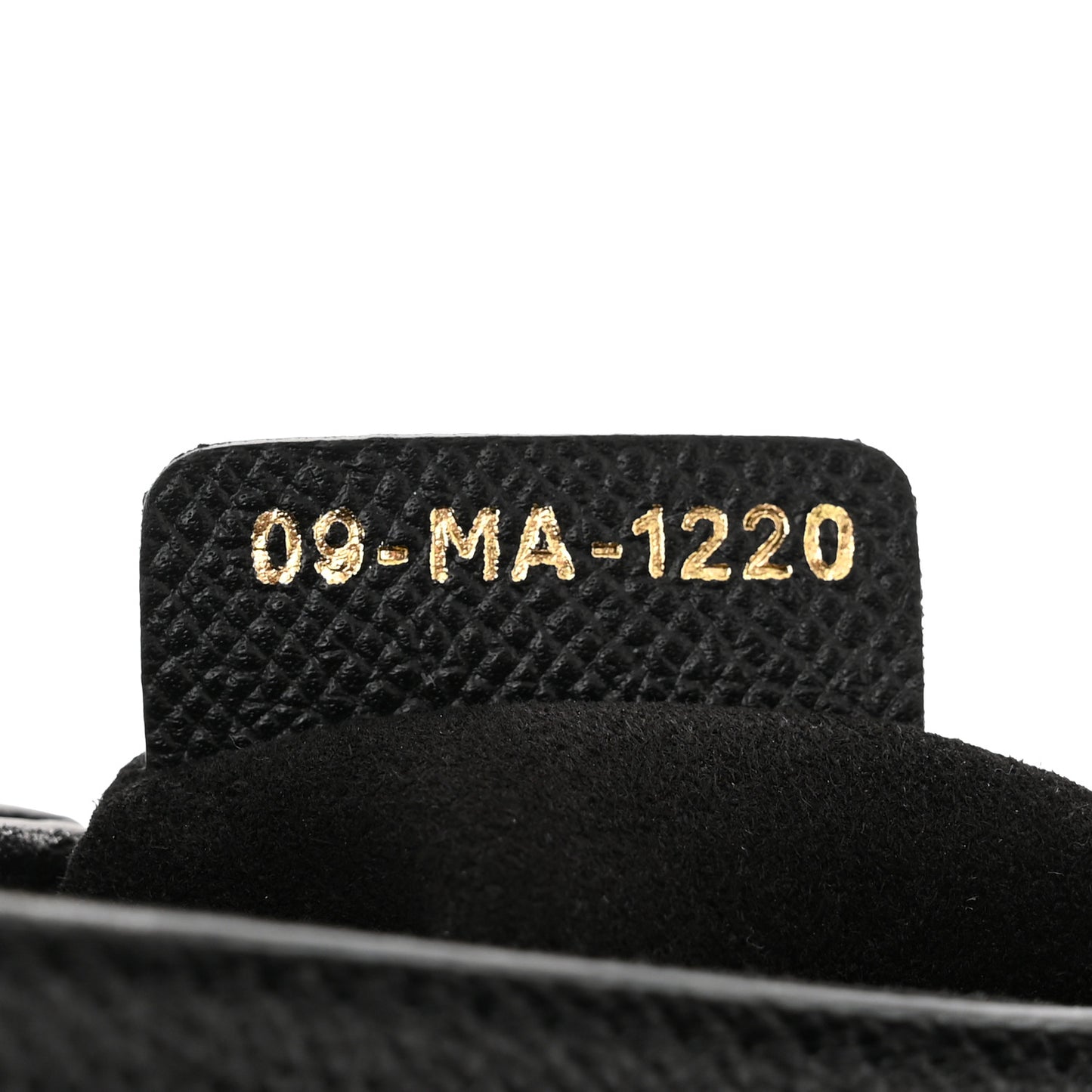 Grained Calfskin Mini Saddle Bag Black