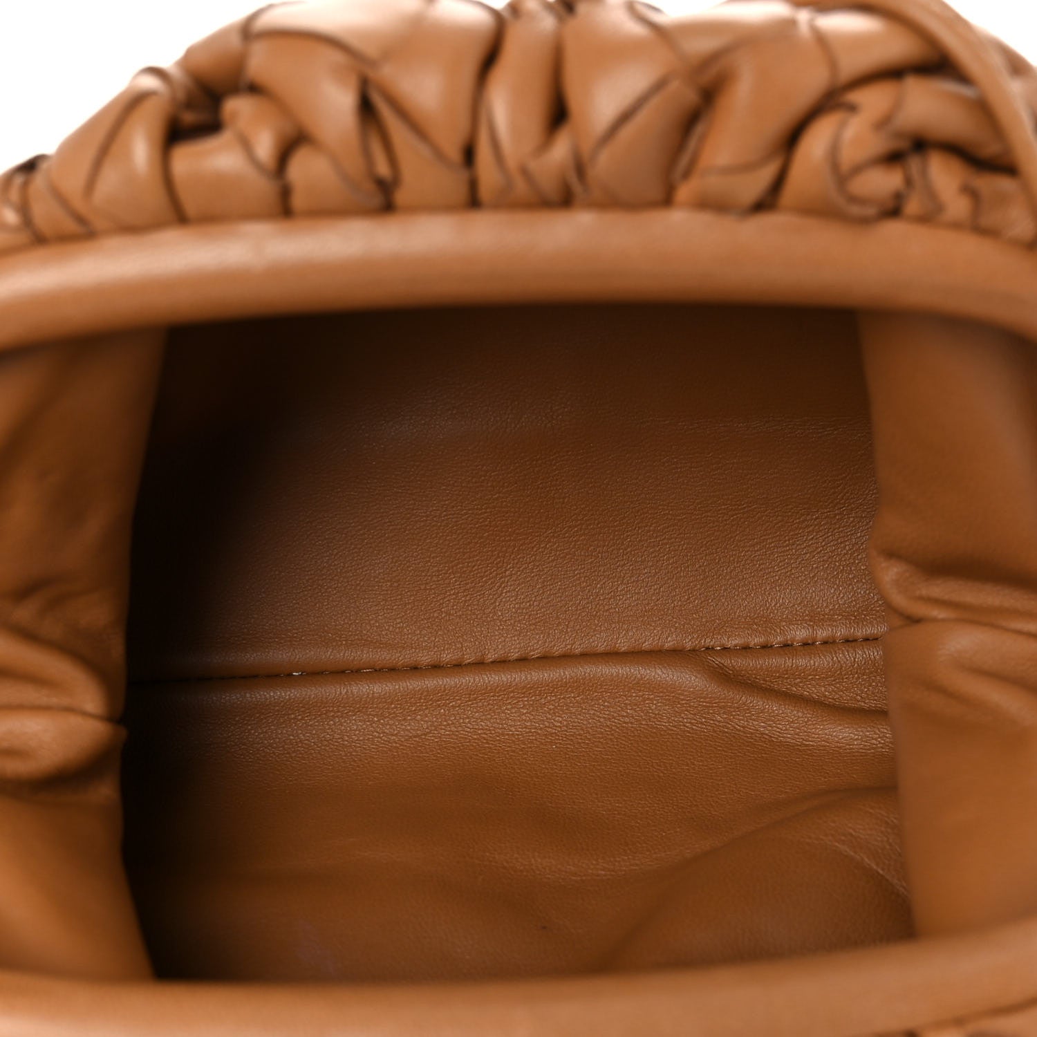 Bottega Veneta Nappa Intrecciato The Mini Pouch Carmel 8 of 11