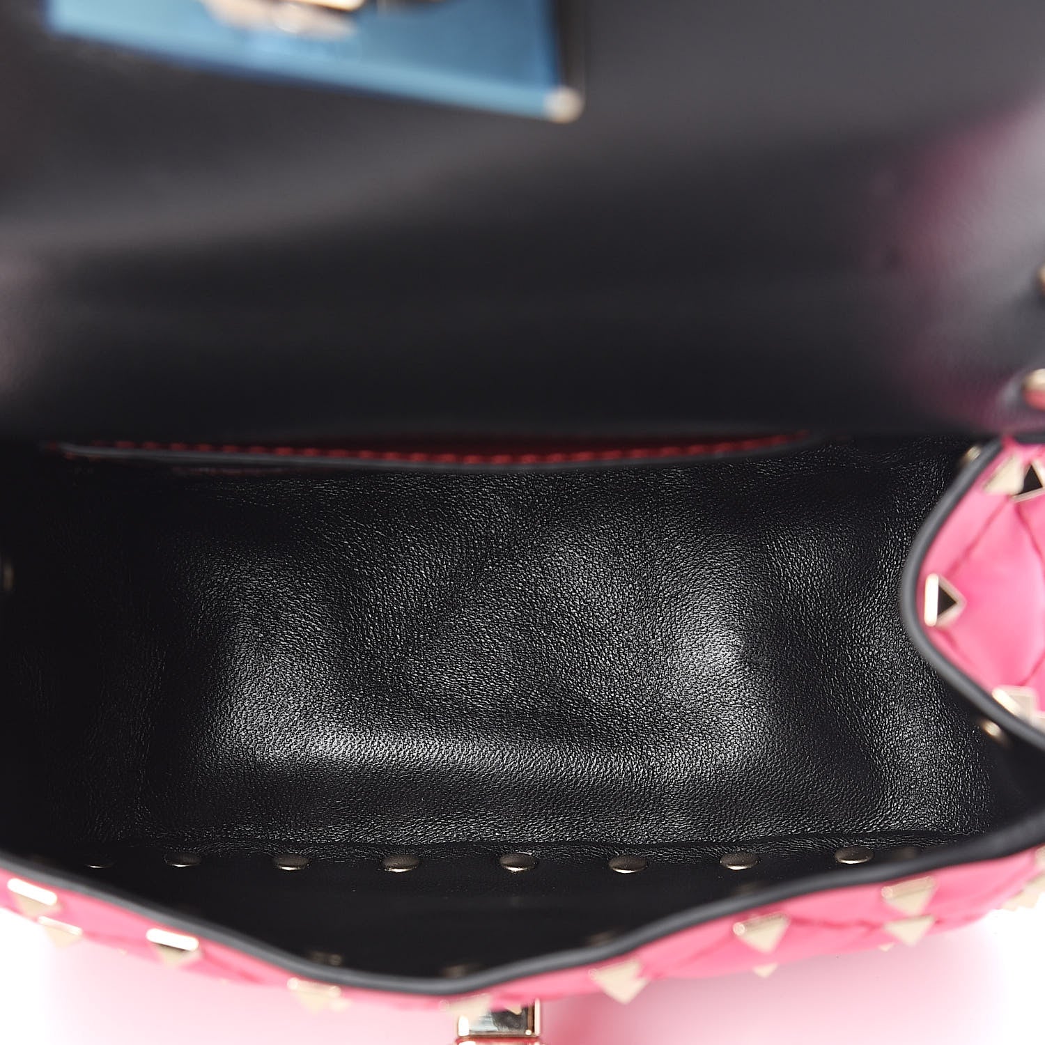 Valentino Garavani Calfskin Micro Rockstud Spike Shoulder Bag Azalea 5 of 11