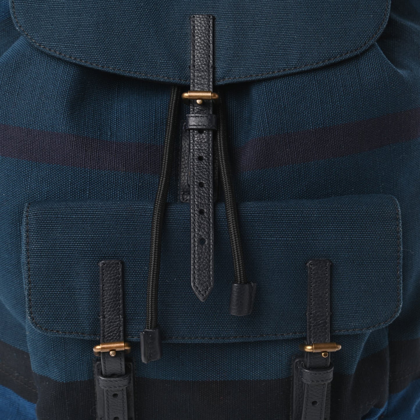 Overdyed Canvas Mega Check Small Brookdale Backpack Ultramarine Blue