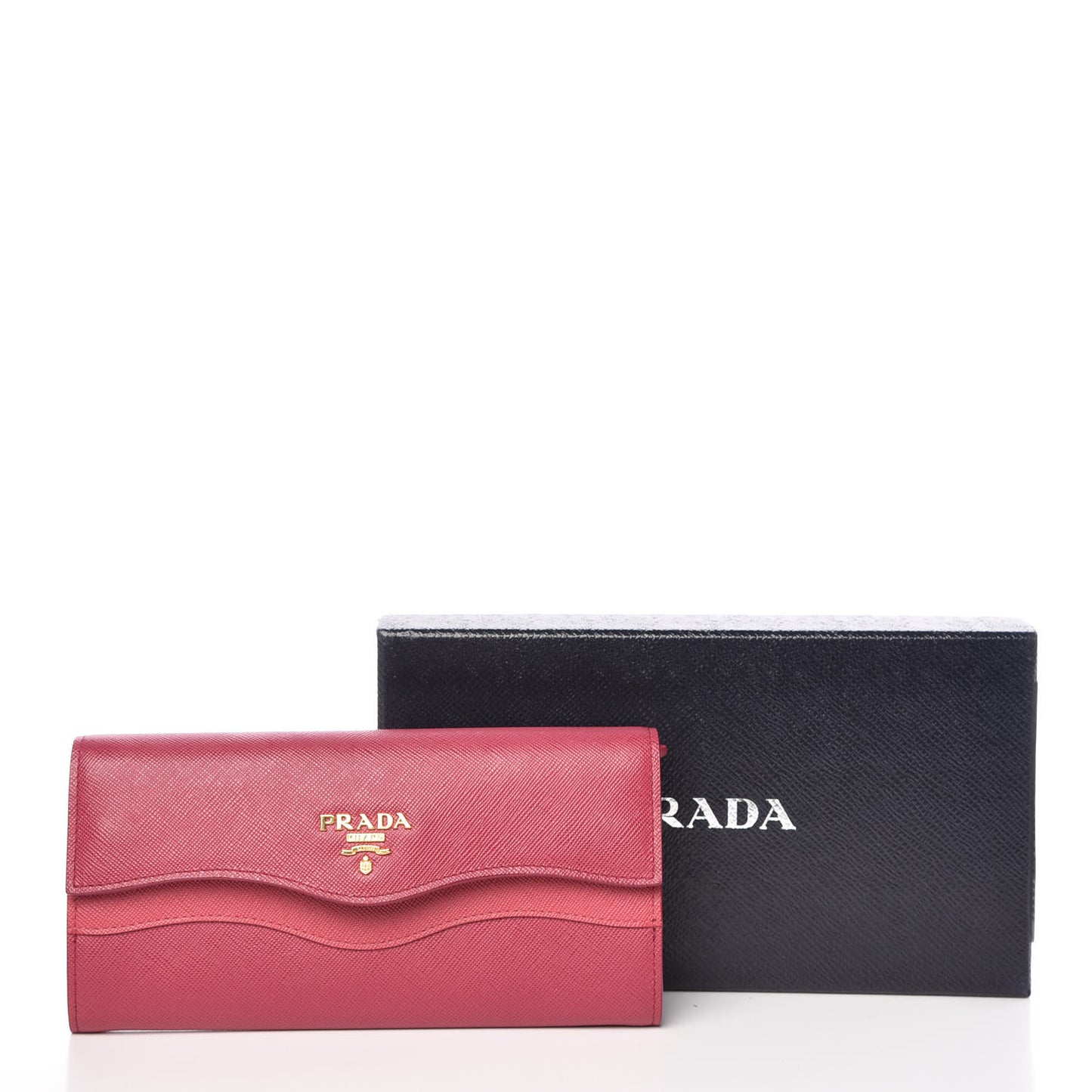 Saffiano Wave Continental Flap Wallet Ibisco Peonia