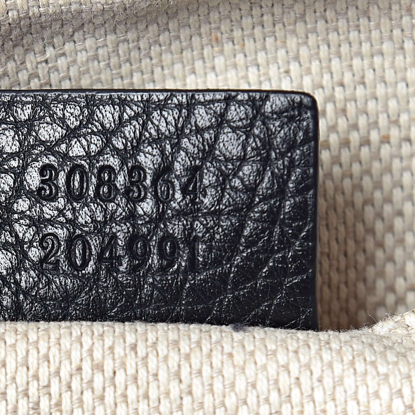 Pebbled Calfskin Small Soho Disco Bag Black
