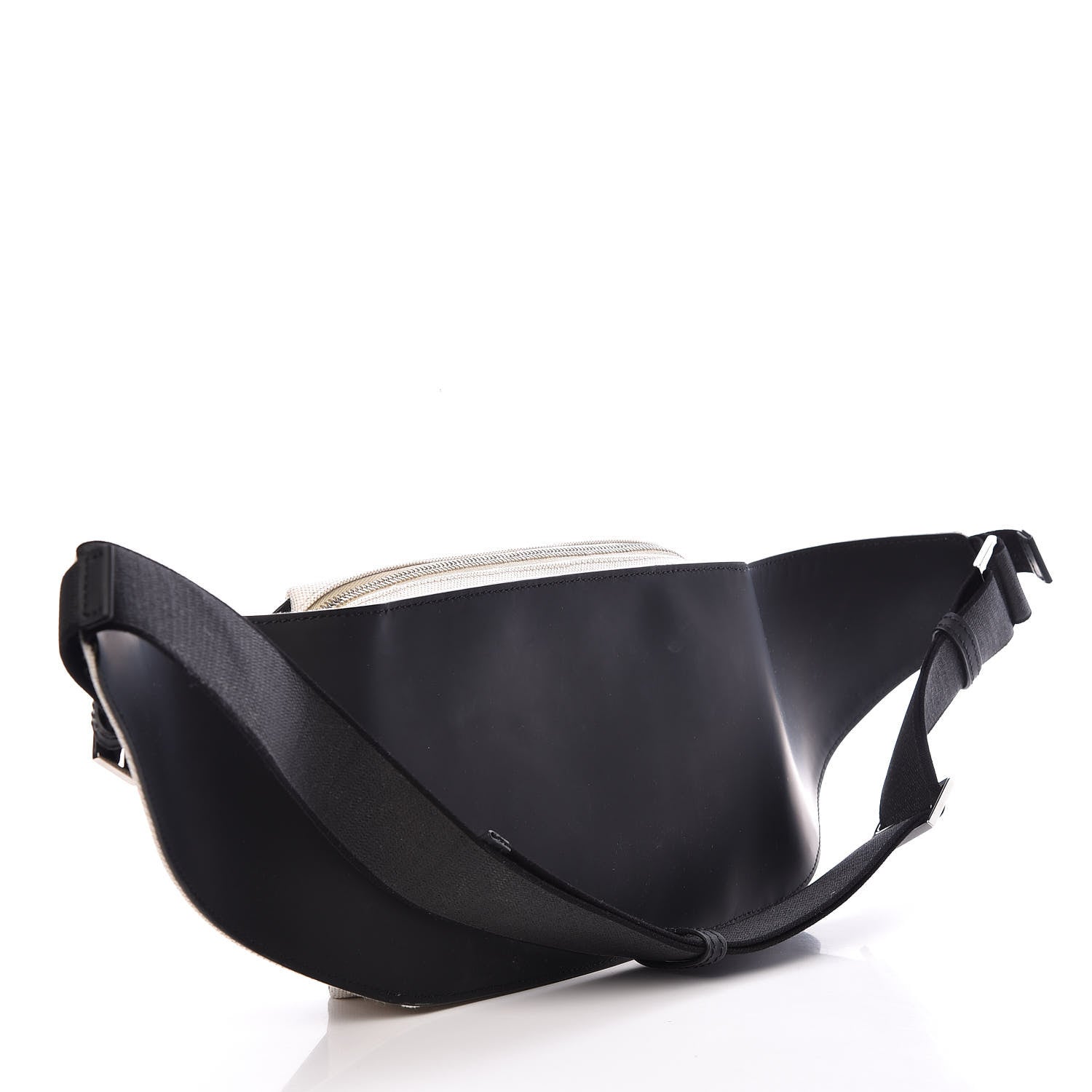 Balenciaga Cotton Canvas Calfskin Neo Lift Belt Bag Natural Black 3 of 10