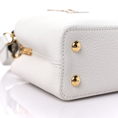 Louis Vuitton Taurillon Ayers Capucines Mini White Snow White 7 of 8