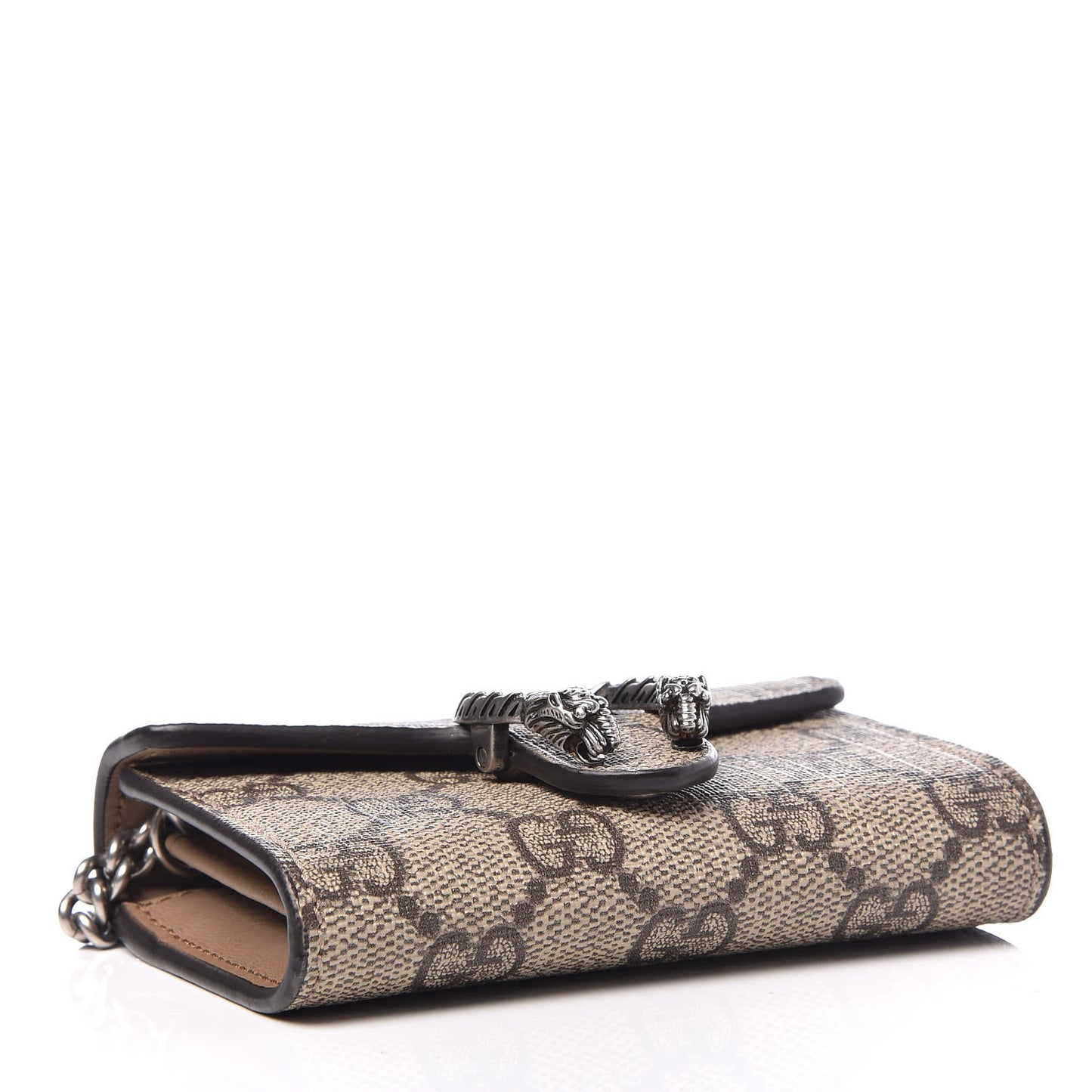 GG Supreme Monogram Dionysus Coin Purse Taupe