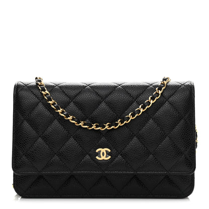 Chanel Caviar Quilted Wallet On Chain WOC Black 1 of 11