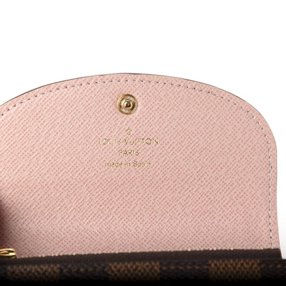 Louis Vuitton Damier Ebene Rosalie Coin Purse Rose Ballerine 6 of 7
