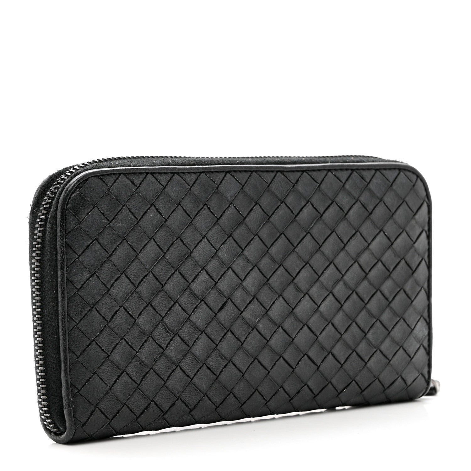 Bottega Veneta Nappa Intrecciato Ayers Zip Around Butterfly Wallet Black 2 of 7