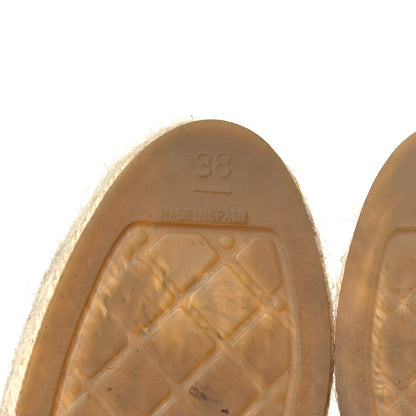 Chanel Lambskin CC Espadrilles 38 Black 7 of 11