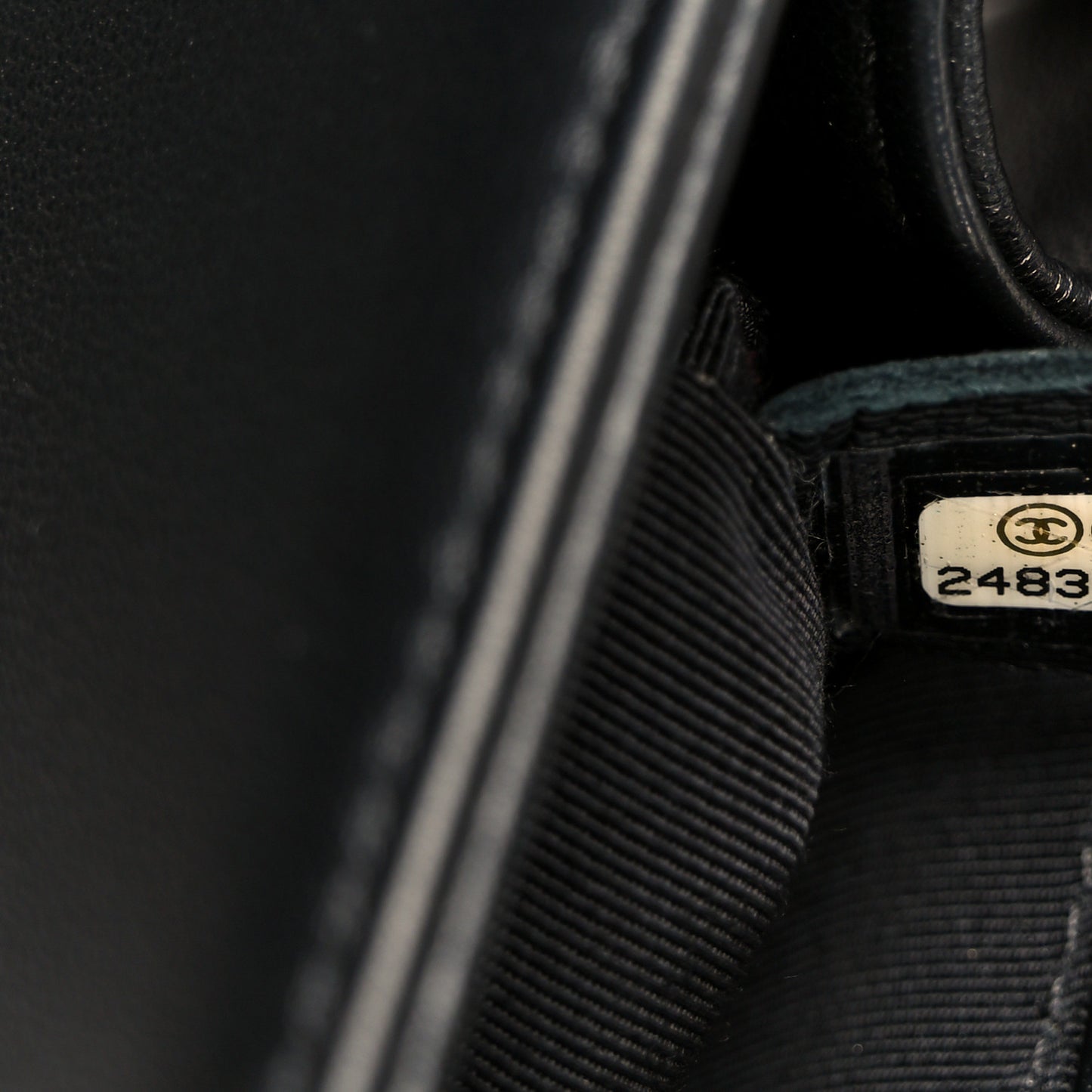 Calfskin Quilted Medium Boy Flap Black